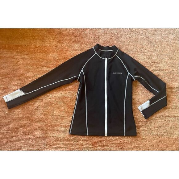 BASIC ELLE Beach House Sport Women Zip Front UV +50 Long Sleeve Track Jacket - Picture 1 of 7